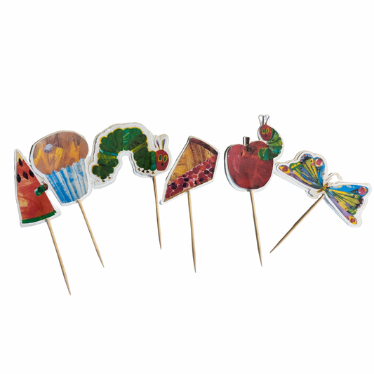Hungry Caterpillar Cupcake Toppers