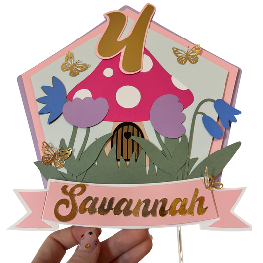 Fairy Garden Cake Topper