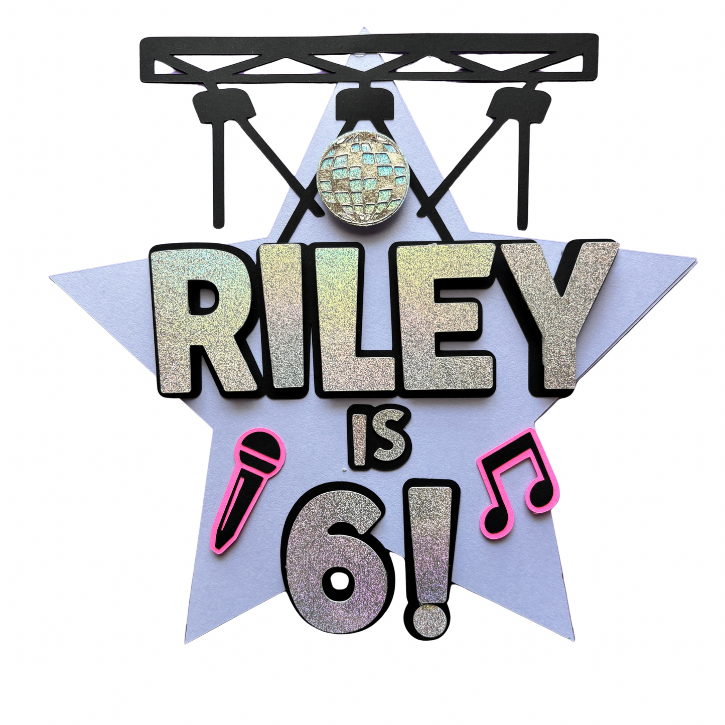 Music & Karaoke Custom Birthday Cake Topper