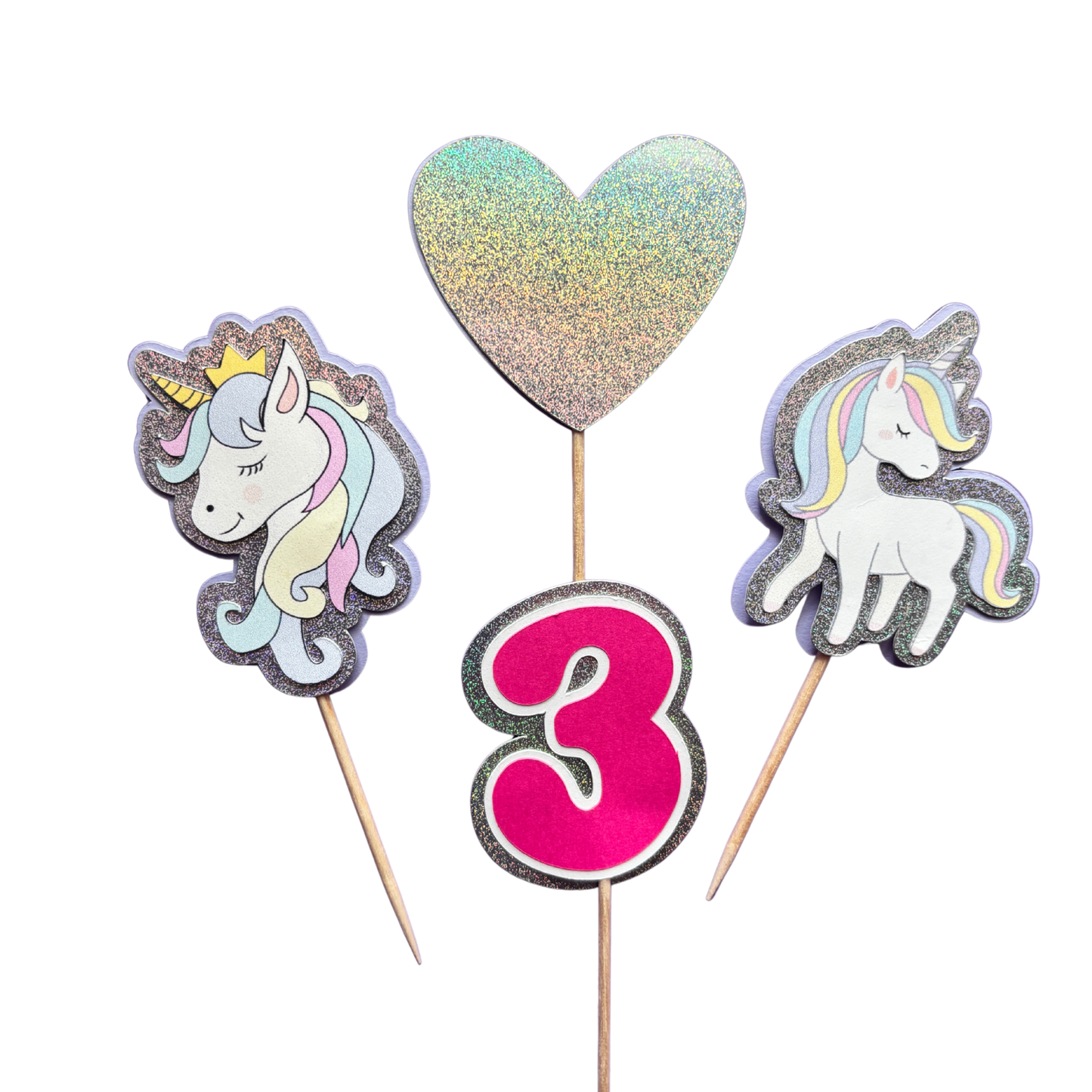 Magical Unicorn Cupcake Toppers